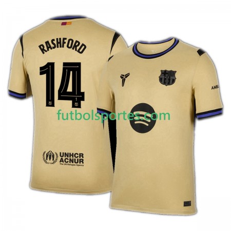 Camiseta FC Barcelona Marcus Rashford 14 UCL Segunda Equipación 2025/2026